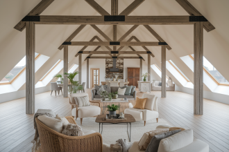 Transformation d'une grange en loft : inspirations déco et solutions pratiques