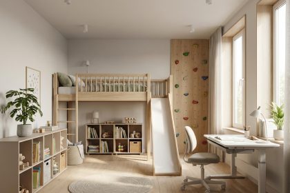 Je rêve d'un espace passionnant et fonctionnel pour un enfant