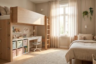 Je rêve d'un espace passionnant et fonctionnel pour un enfant