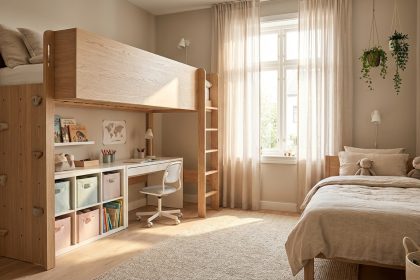 Je rêve d'un espace passionnant et fonctionnel pour un enfant