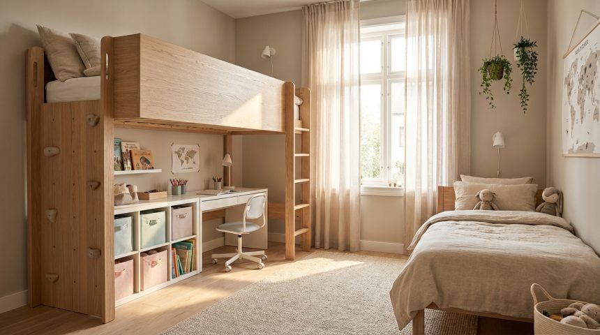 Je rêve d'un espace passionnant et fonctionnel pour un enfant