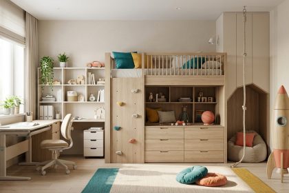 Je rêve d'un espace passionnant et fonctionnel pour un enfant